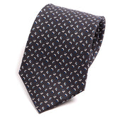 Grey Floral Macclesfield Silk Tie 3017 - Tie Doctor